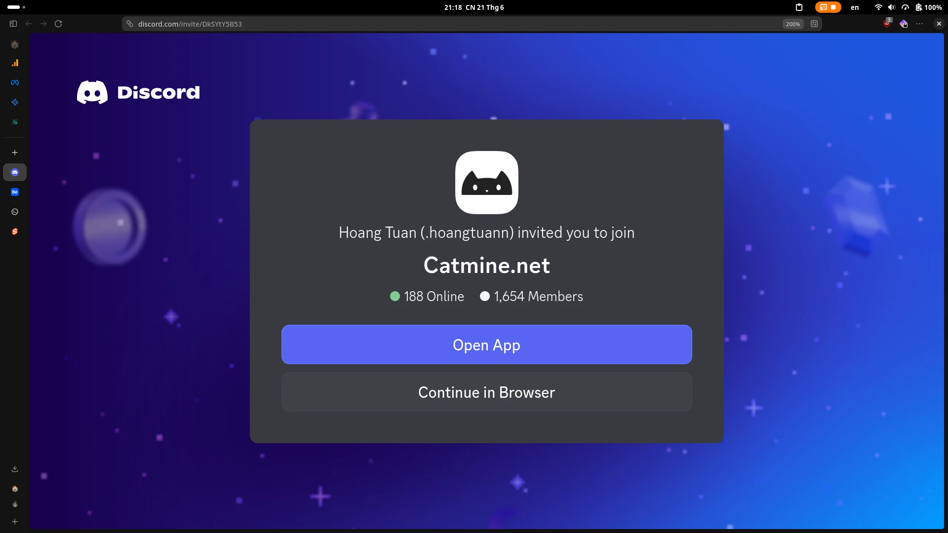 CatMine SMP Discord community result screenshot